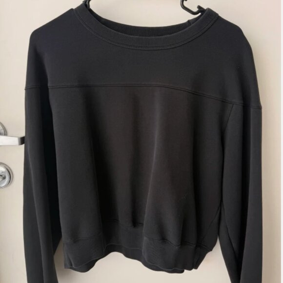 Uniqlo Unisex Basic Black Sweatshirt - Size S - Picture 7 of 8